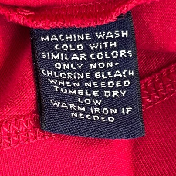 2 Roundtree & Yorke Mens XL Red & Orange Short Sleeve Cotton Sleepwear Henley - Picture 5 of 14